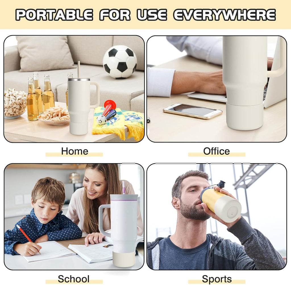 WUQID Silicone Boot Sleeve - Anti-Slip Cover for Hydro Flask & Stanley Tumblers | Fits 12-40oz Bottles