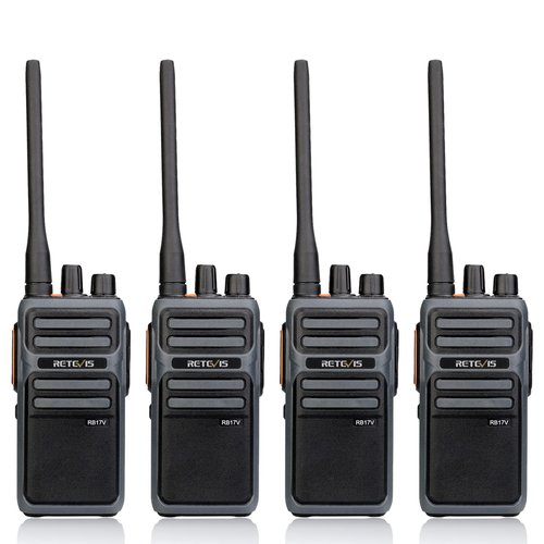 Retevis RB17V MURS Radios, 2 Way Radios Long Range,4400mAh Hunting Walkie Talkies Rechargeable, License Free, Local Alarm,Two Way Radios for Skiing Camping Hiking (4 Pack)