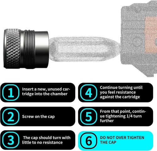 Fast Cap Adapter - Quick Change Cartridge Cap for BYRNA SD/LE/EP/HD - Easy Cylinder Replacement