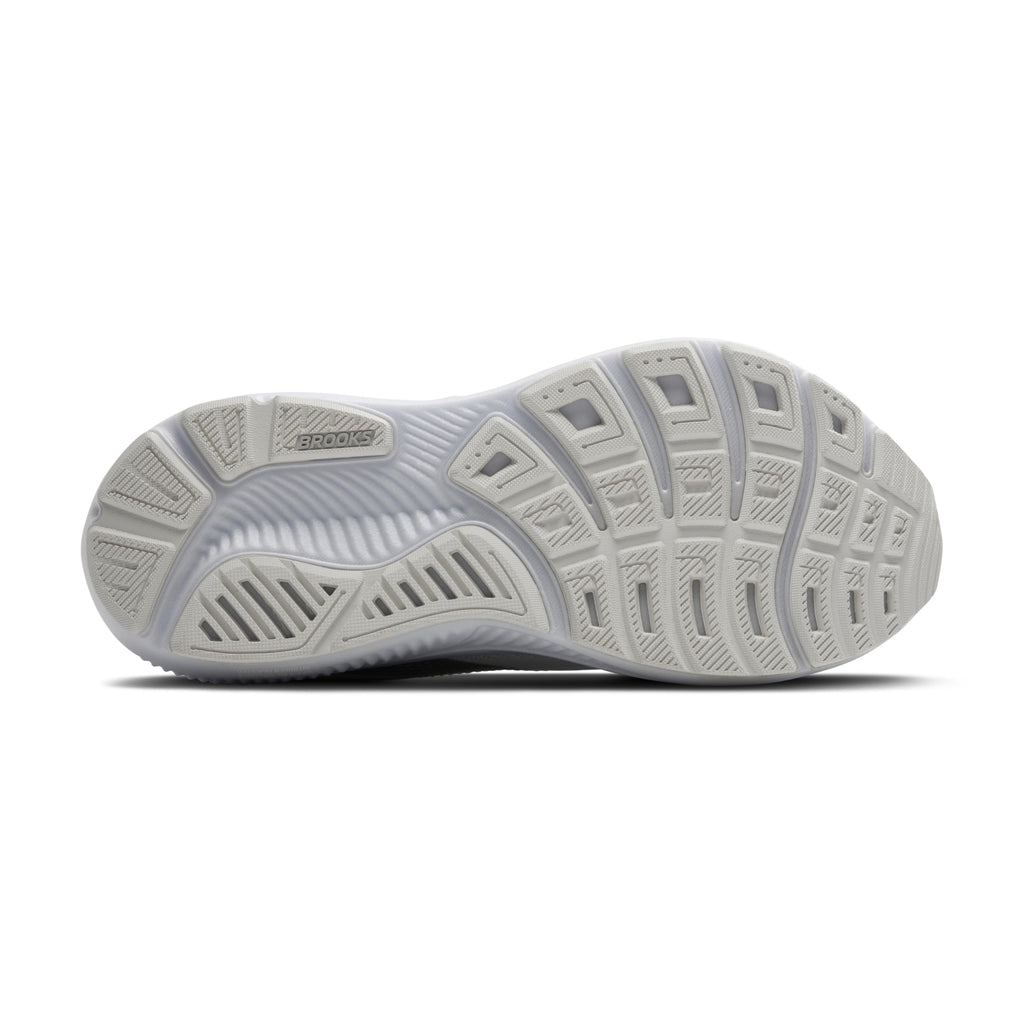 Brooks Women’s Ghost 17 Neutral Running Shoe - White/White/Grey - 5.5 Medium