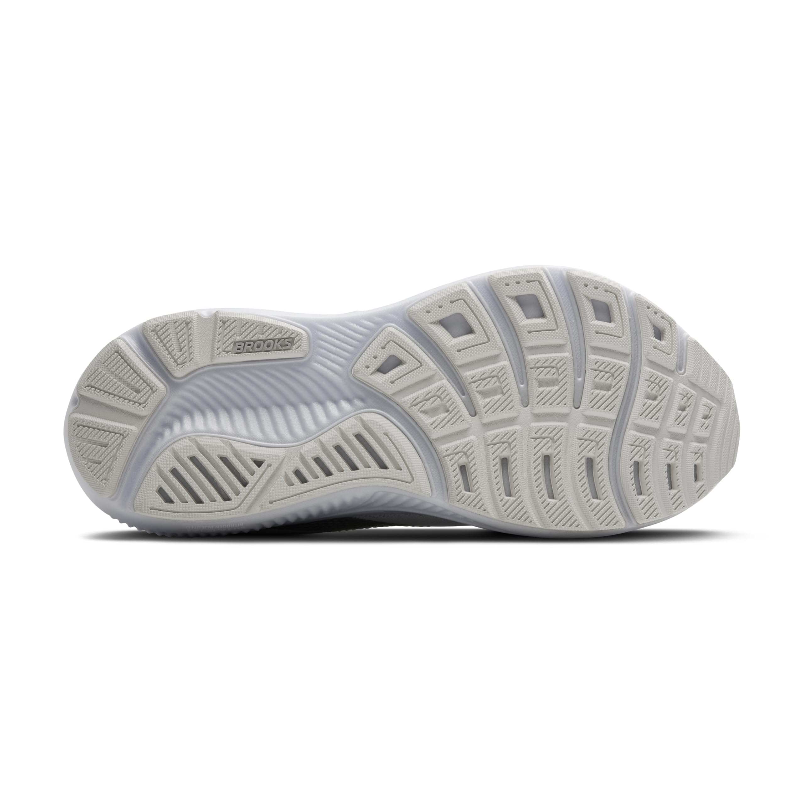Brooks Women’s Ghost 17 Neutral Running Shoe - White/White/Grey - 5.5 Medium