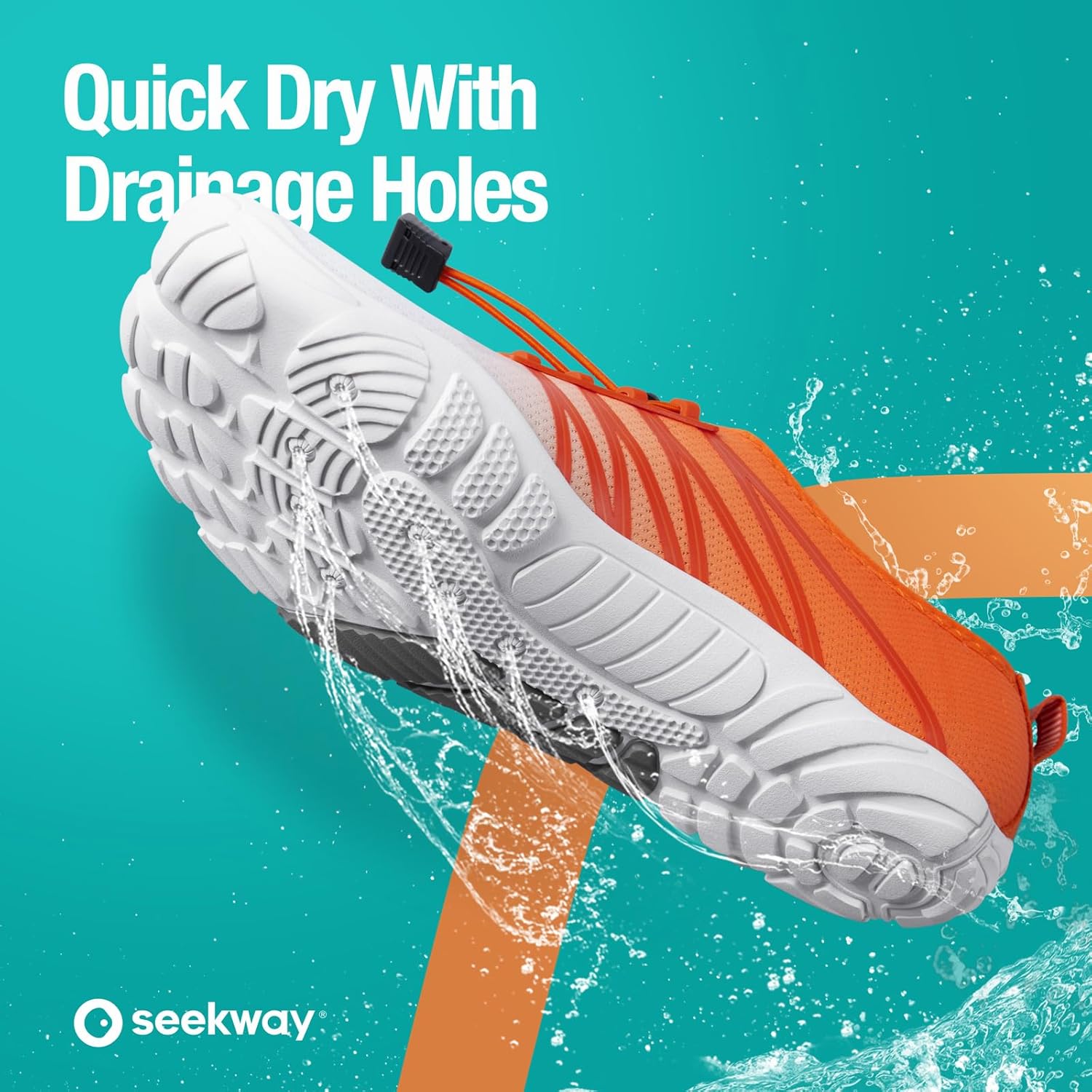 SEEKWAY Water Shoes - Quick-Dry Aqua Socks for Men & Women | Ideal for Beach, Swim, River, and Hiking