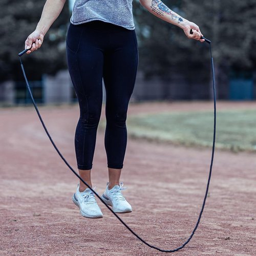 Elite Jumps Beaded Jump Rope - Crossover Design for Effective Workouts | 1” Segmented Rope