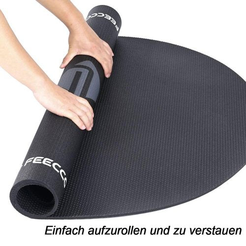 FEECCO Jump Rope Mat, Large Size Non-Slip Jump Rope Pad for Indoor Floor and Outdoor Concrete, 7mm Thick High-Density Material Customized for Jump Roping