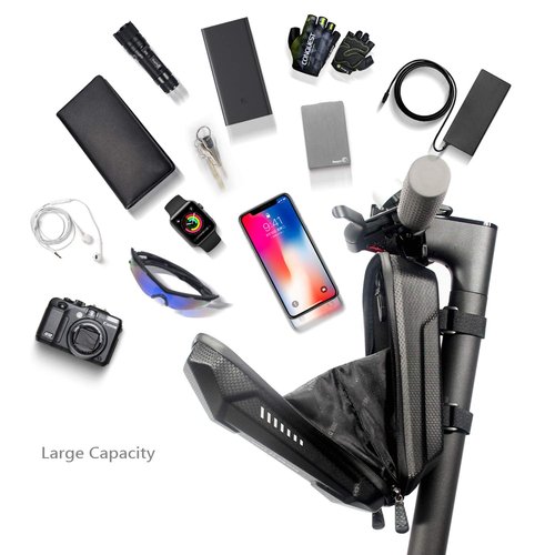 Epessa Universal Scooter Bag, EVA Scooter Handlebar Bag, Waterproof Scooters Front Bags for Carrying Charger Tools Repair Tools/Large Capacity/Portable (2L)