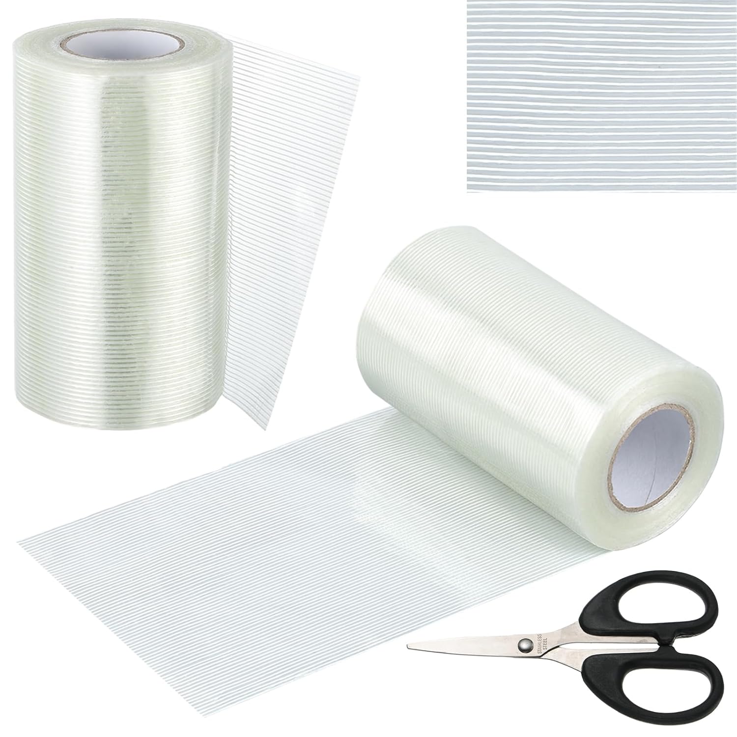 Skiennix 5-Inch RV Awning Repair Tape - Heavy Duty Waterproof & UV-Proof | 70FT Roll with Scissors