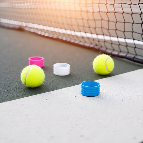 Calsgkspray 5Pcs Black Tennis Racket Handle Rubber Ring Stretchy Tennis Racquet Band Overgrips,Non Slip Racket Rubber Ring Absorbent Overgrip in Place,Tennis Racket Grips Racquet Accessories