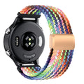 Yeahxing Band for Coros Pace 4/ PACE 3/ Apex 2 Pro/Apex Pro/Apex 46mm, One Click Quick Release Stretchy Nylon Braid Strap with Magnetic Clasp, Breathable & Comfortable