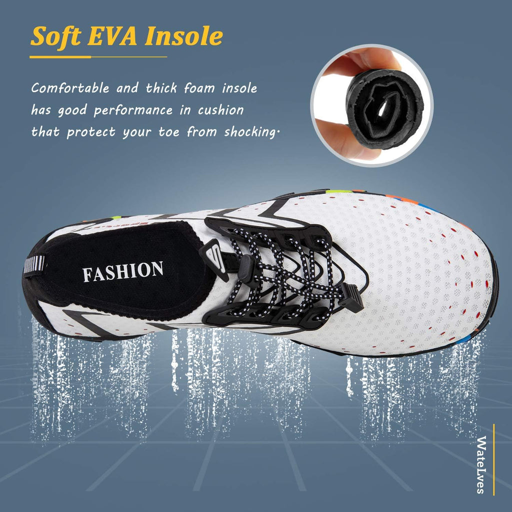 WateLves Water Shoes - Quick-Dry Barefoot Swim Shoes for Men & Women | Ideal for Beach & Yoga