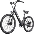 Gotrax Dolphin 26" Electric Bike - 30-Mile Range, 20MPH Speed, 5 Pedal-Assist Levels & Front Suspension