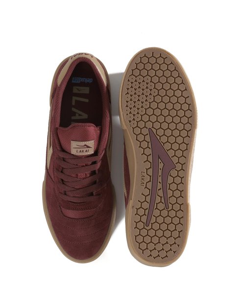Lakai Cambridge Low-Top Men’s Skateboarding Shoes – Burgundy Suede, Size 9 US – Durable, Grippy & Breathable Skate Shoes for Men – Men’s Skateboard Shoe, Low Top Skater Shoe