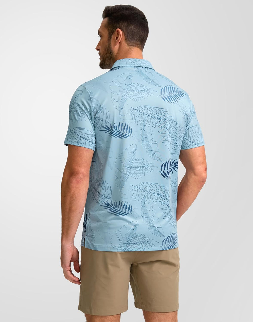 Obla Men's Golf Polo Shirt - Short Sleeve Dry Fit Moisture-Wicking Casual Print | Comfortable Fit