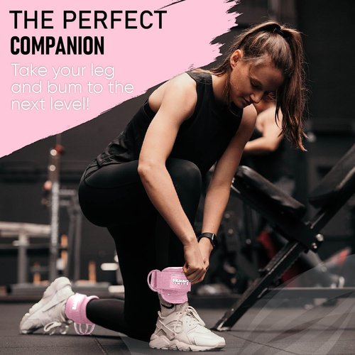 Breaking Limits Ankle Straps for Cable Machines - Glute Kickback Set for Men & Women | Gym Workout Attachments