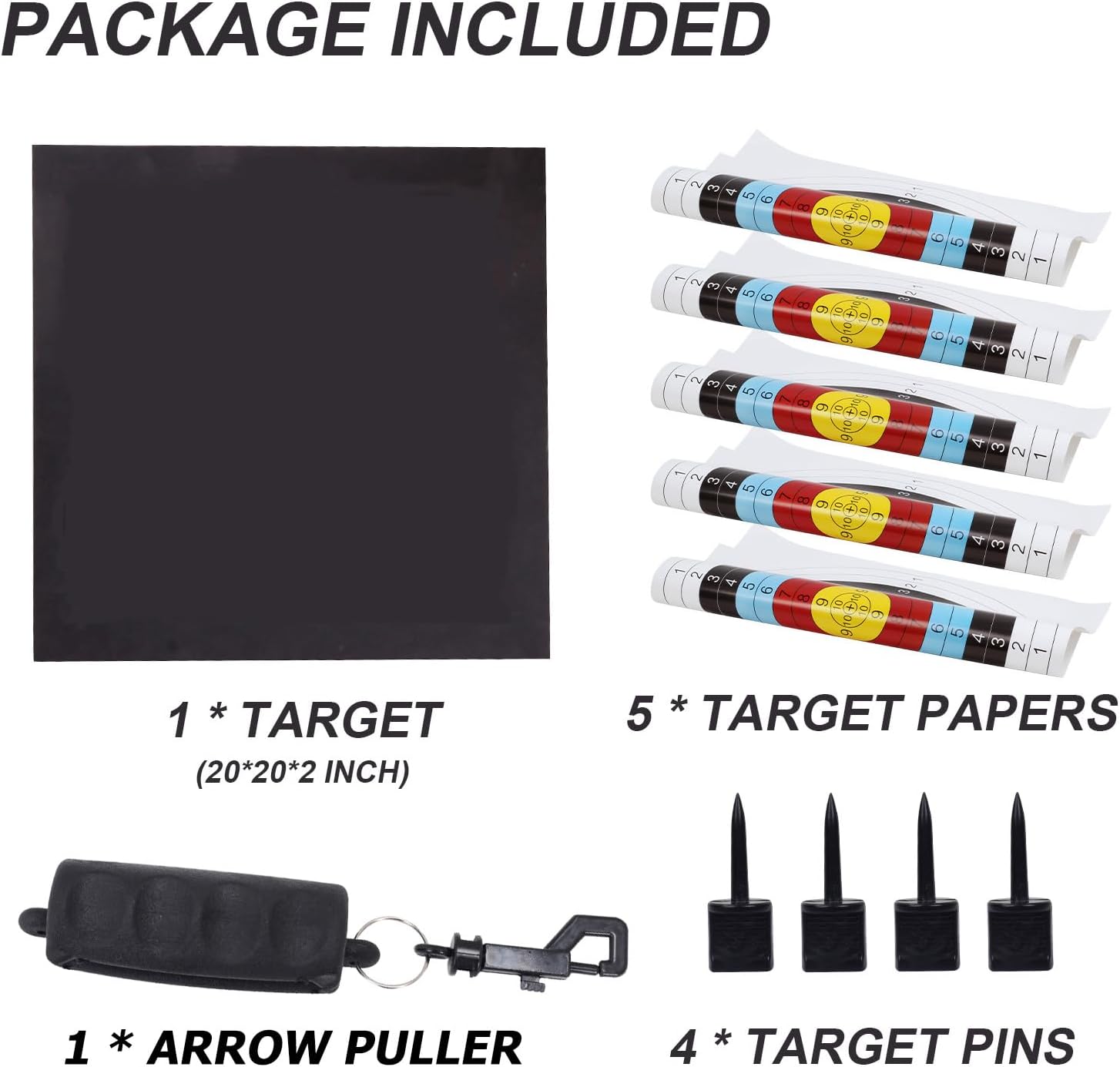 SPG Archery Target - Durable EVA Foam Target for Bows Up to 50 Lbs | Ideal for Backyard Shooting Practice