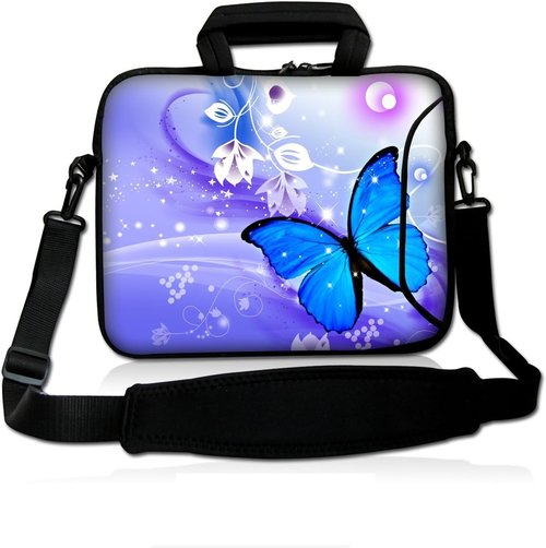 Icolor Laptop Shoulder Bag - Neoprene Messenger Briefcase for 14"-15.6" Laptops | Adjustable Strap Included