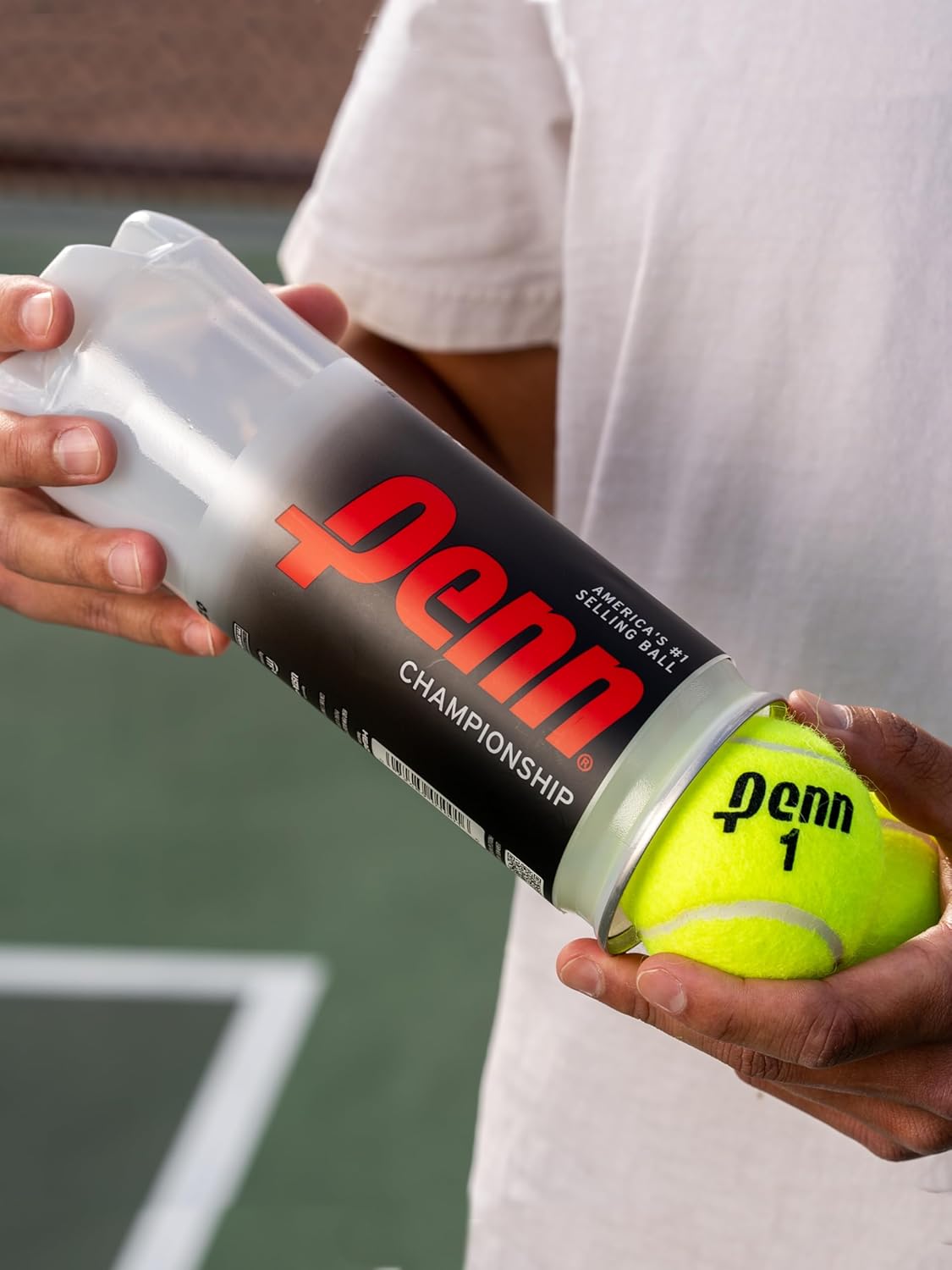 Penn Championship Tennis Balls - Extra Duty Felt Pressurized 3-Count Pack | Ideal for All Court Surfaces