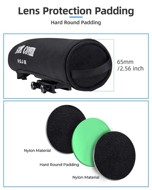 KEMIMOTO Scope Covers Neoprene Optics Lens Cover 12Inch-14 Inch Black