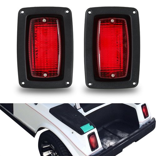 WFLNHB 2 x Tail Light 3 Wire Rear Taillights Pair Replacement for Club Car DS Golf Cart 1982-Up