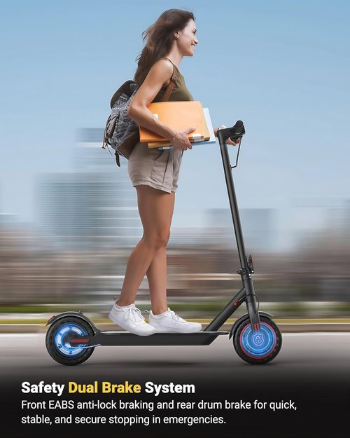 MAXSHOT Electric Scooter - High-Speed Folding E-Scooter with Dual Suspension | 350W Motor, 21-28 Mile Range, 8.5/10/14" Tires