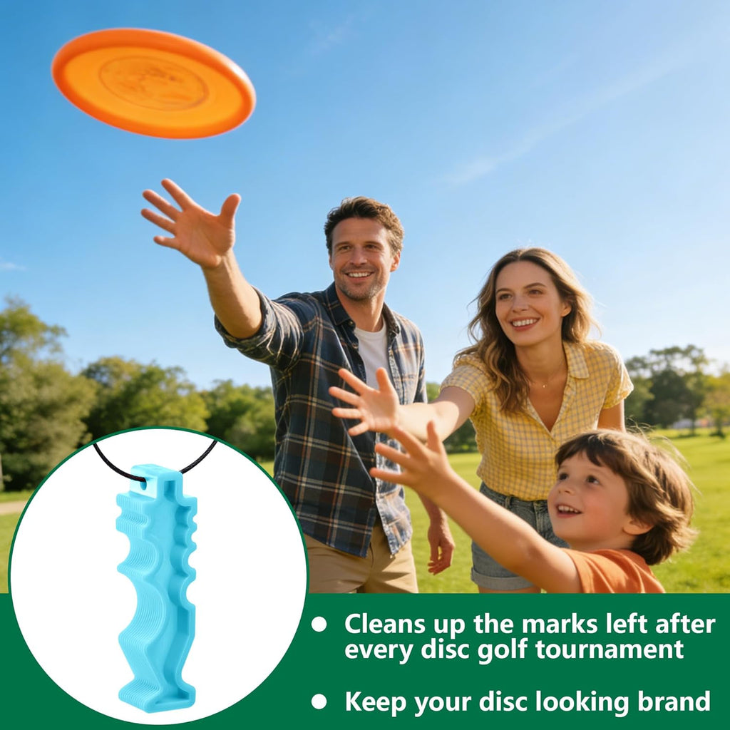 Skiennix Disc Golf Repair Tool - Portable Edge Maintenance for Scratch & Stain Polishing | 2Pcs/4Pcs Set