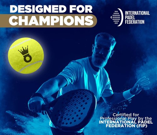 Victoria Padel Ball – Professional Padel Ball Certified by FIP – Durable Padel Balls with Consistent Bounce – Premium Felt for High Performance – Tube of 3 Tournament-Ready Balls (1 Pack)