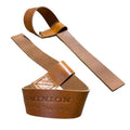 Dominion Strength Training Closed Loop Lifting Straps, Premium Top Grain Vegetable Tanned Leather - Ultimate Grip Assistance for Heavy Pulls and Weightlifting