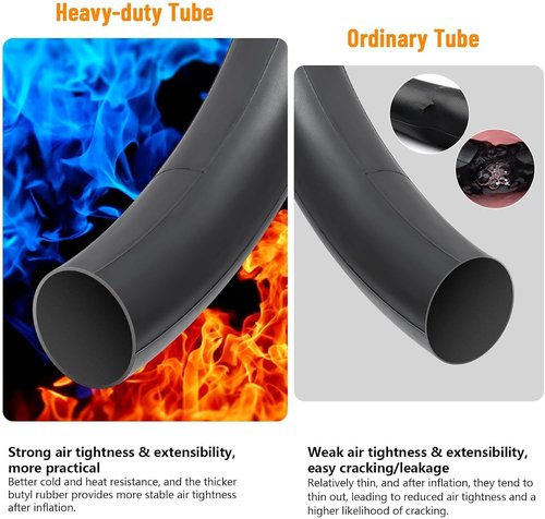 **Regine Switzerland Heavy Duty Bike Tubes - 26" AV32mm Schrader Valve | 2-Pack for 26X2.10-2.40 Tires**