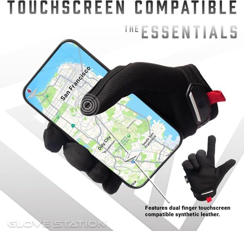 Glove Station Heavy Duty Mechanic Work Gloves for Men - Essential Series, Durable Protection
