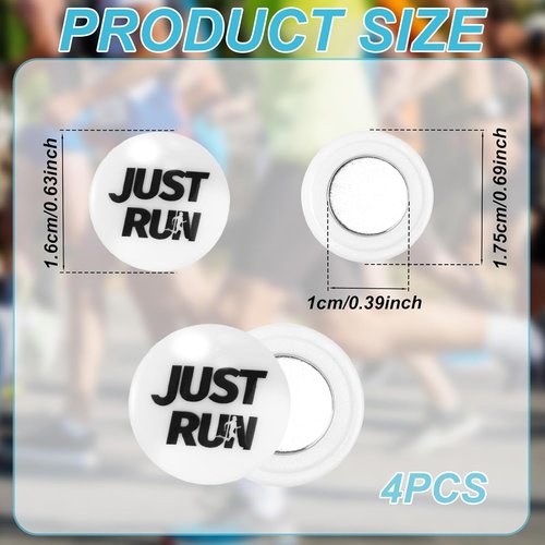 Magnetic Race Bib Clips by [Brand Name] - 4 Pairs of Durable Holders for Marathon Runners