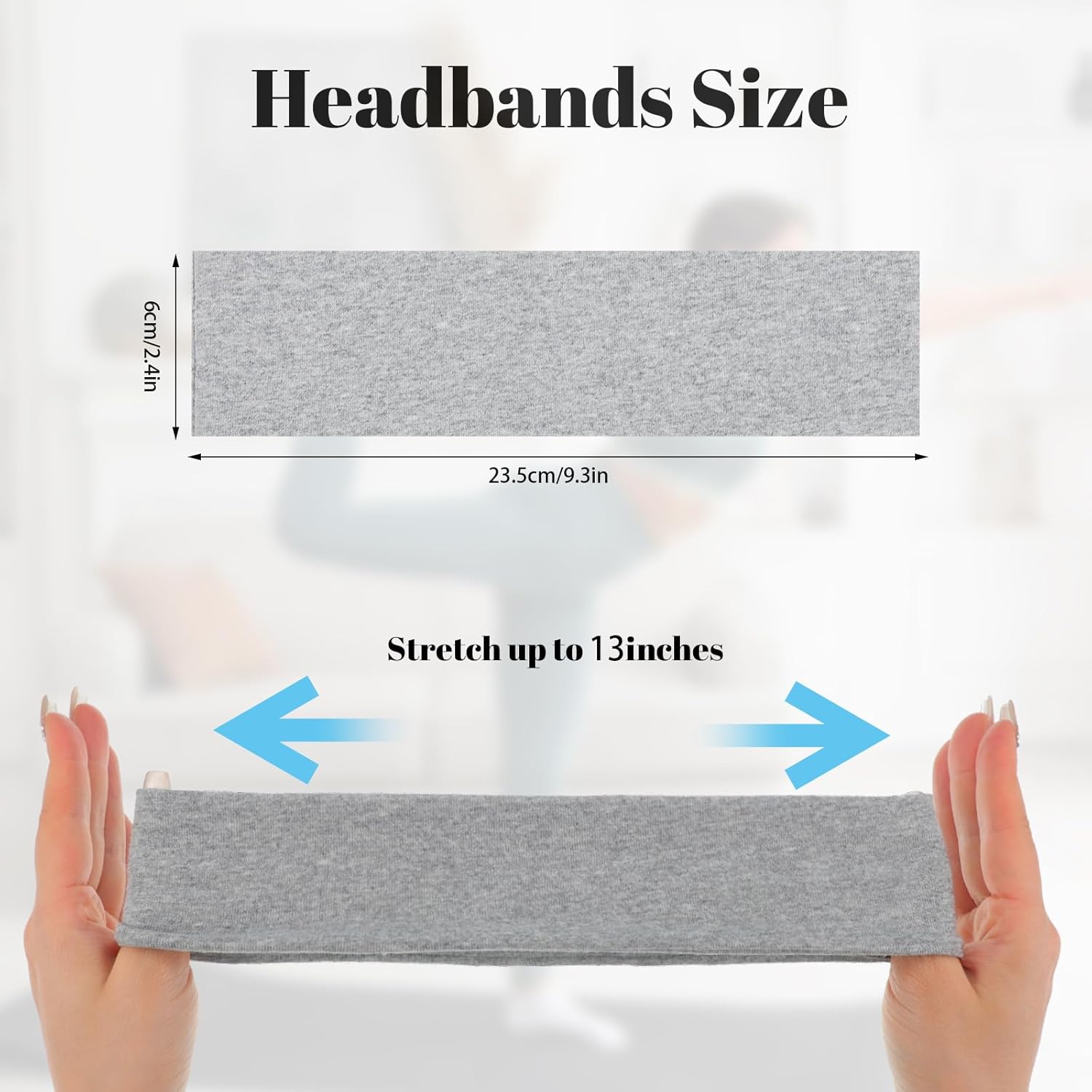 Obeoby 8 Pack Sport Headbands - Non-Slip Cotton Hair Bands for Women | Sweat Absorbing & Comfortable