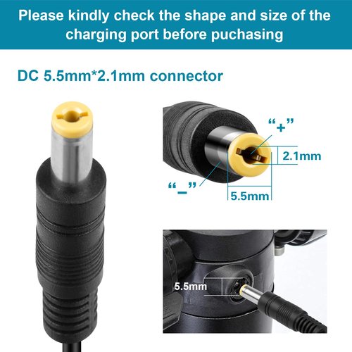 [Verified Fit] 25.2V 1A Charger for Ninebot by Segway Zing Scoote-r 5.5mm Plug, for Zing E8 E10 E12/ C8 C9 C10 C20(NOT for A6), Macwhee-l E9/ E9 Pro etc. 25.2 Volt 1000mA 21.6V Battery Power Charger
