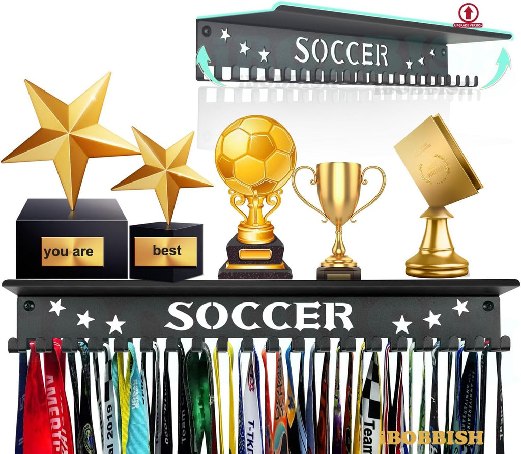 Skiennix Non-Slip Medal Hanger - Wall Display for Trophies & Medals | 16-Inch Length, Ideal for Sports