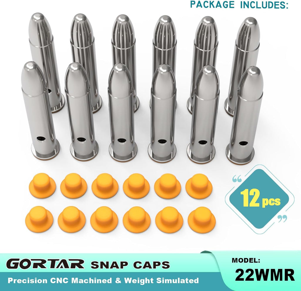 Snap Caps | Training Dummy Rounds for Safe Loading & Firing - Realistic Weight