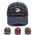 250 Anniversary USA Hat，USA 250th Merchandise 1776-2026 Patriot Cap Adjustable Embroidered 250 Year American Anniversary Hat for Men Women Blue