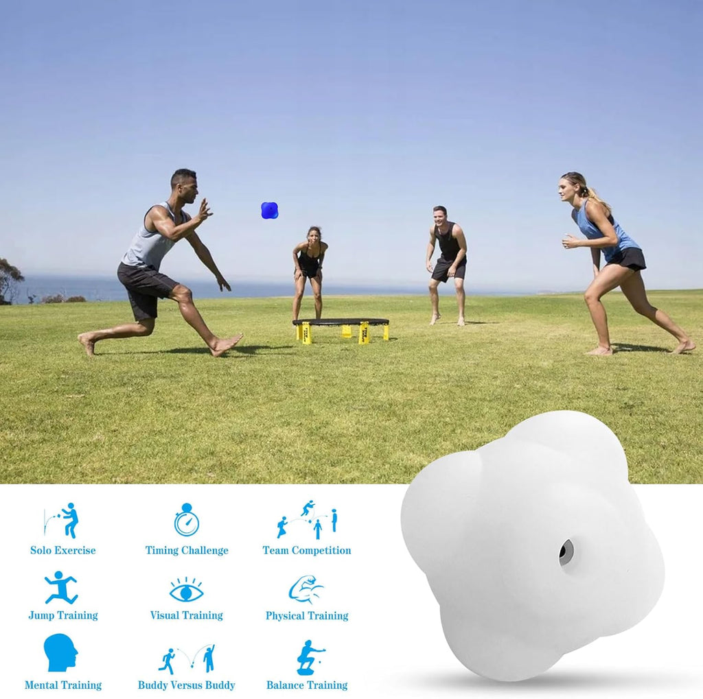 Smart Reaction Ball - Reflex Training Tool with Color-Changing Lights | Rechargeable Silicone Design