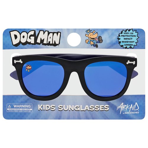 ARKAID Dog Man Sunglasses | Classic Black Shades | UV 400 | One Size Fits Most Kids Comfortably