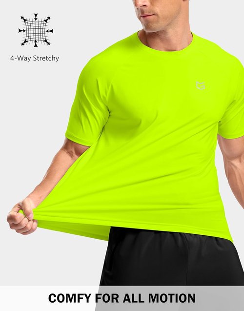 G Gradual Men's Athletic Workout T-Shirts - Moisture-Wicking Short Sleeve Performance Tee for Gym & Running