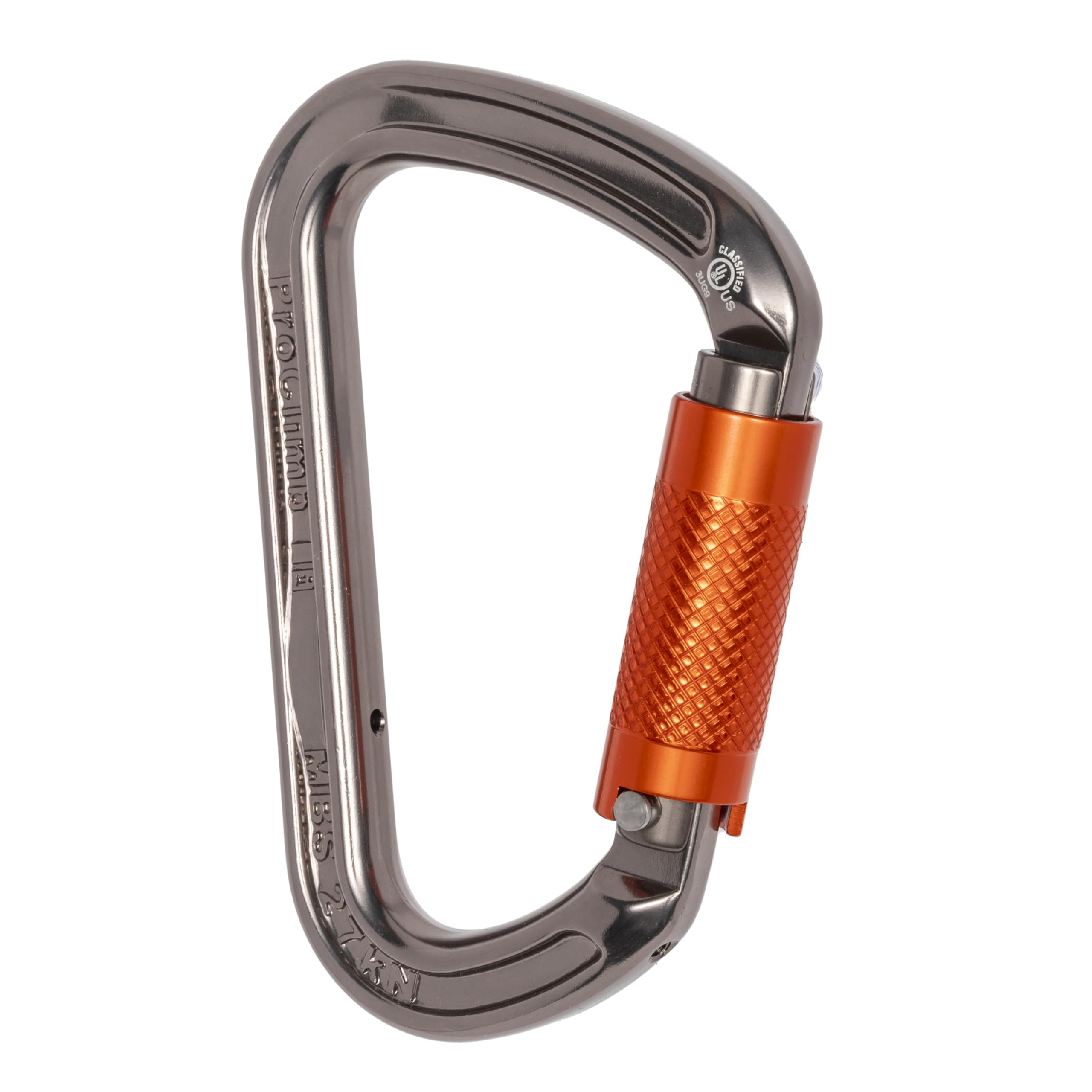 ProClimb I-Beamer Mod D Twist Lock Carabiner | NFPA Certified | 27kN MBS | 18mm Gate | 4.1oz | Hot Forged Aluminum Alloy | I-Beam Design for Climbing,Rescue,Rigging & Rappelling