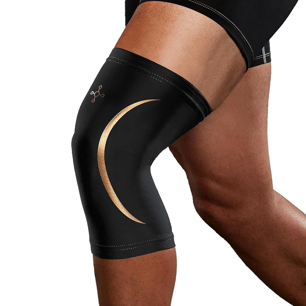 Tommie Copper Knee Compression Sleeve - 15-20 mmHg Support | 4D Stretch, Non-Slip Fit, Anti-Odor Fabric