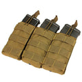 MA27-498 Triple M4/M16 Open-Top Mag Pouch, Coyote Brown