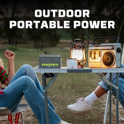 POWERWIN 12V 10Ah LiFePO4 Battery BT10 Battery UPS Backup Deep Cycle 128Wh Built-in BMS 4000+ Cycles for Solar Generator,Off-Grid Application ，Electric Toys， Emergency Power
