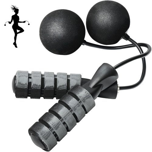 Cordless Jump Rope for Fitness with Indoor Jumping Rope Weighted Ropeless Skipping Jump Rope for Men Women Kids High-Speed Rope Skipping for Narrow Space Fit Weight Loss and General Workouts