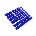 Motoforti 21pcs Blue Reflective Stickers Tape Waterproof Decals for Car Motorcycle Bicycles Trucks Long-Lasting