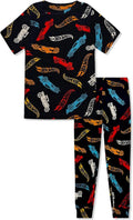 Komar Kids Hot Wheels Pajama Set - Soft 2-Piece Toddler Boys' PJs with Short Sleeve Shirt & Shorts