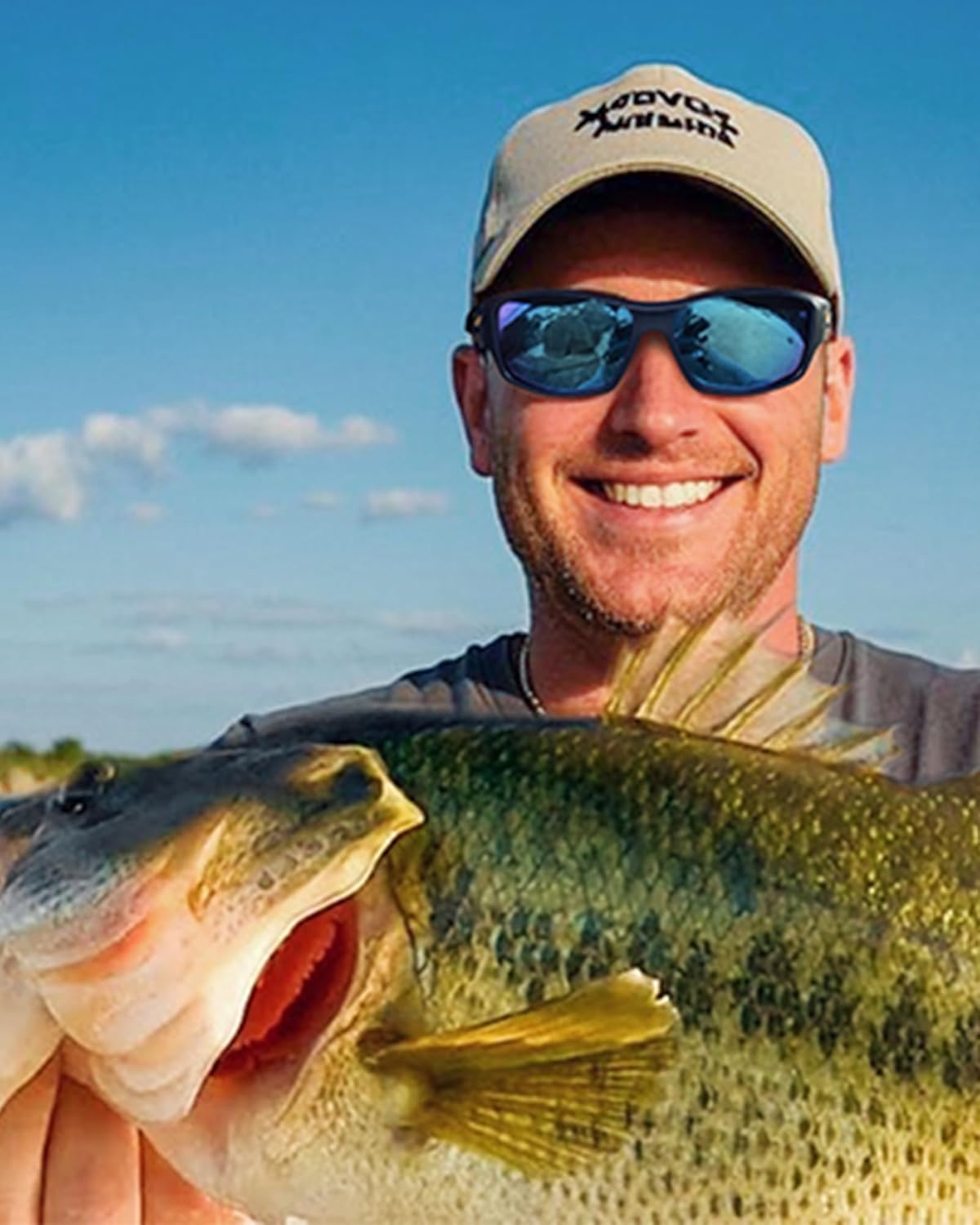 Skiennix Sports Polarized Sunglasses - UV400 Wrap-Around Fishing Glasses for Clear Vision