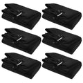 Cindeer 6 Pack Large Golf Towels, 16" x 24" Tri-fold Golf Towels, Microfiber Fabric Waffle Pattern Golfing Towel Portable with Heavy Duty Clip for Golfing Bag Remove Sand Dirt Mud Sweat(Black)