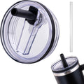 Stanley Replacement Lid - Leakproof Flip Straw Lid for 40 oz & 64 oz Tumblers | Black, 1-Pack