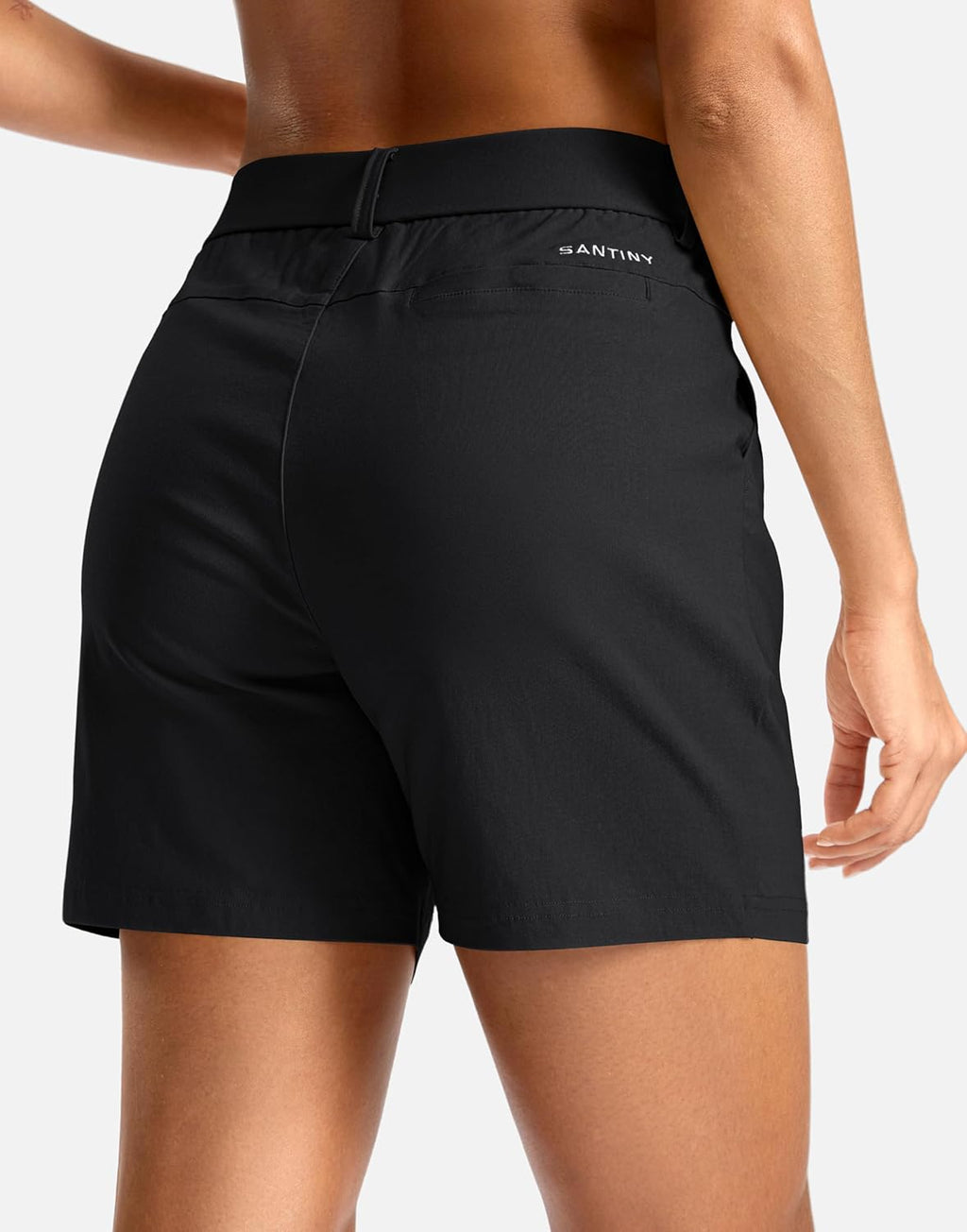 SANTINY Women's Hiking Golf Shorts - Quick Dry Stretch Fabric with Pockets | Summer Casual Wear