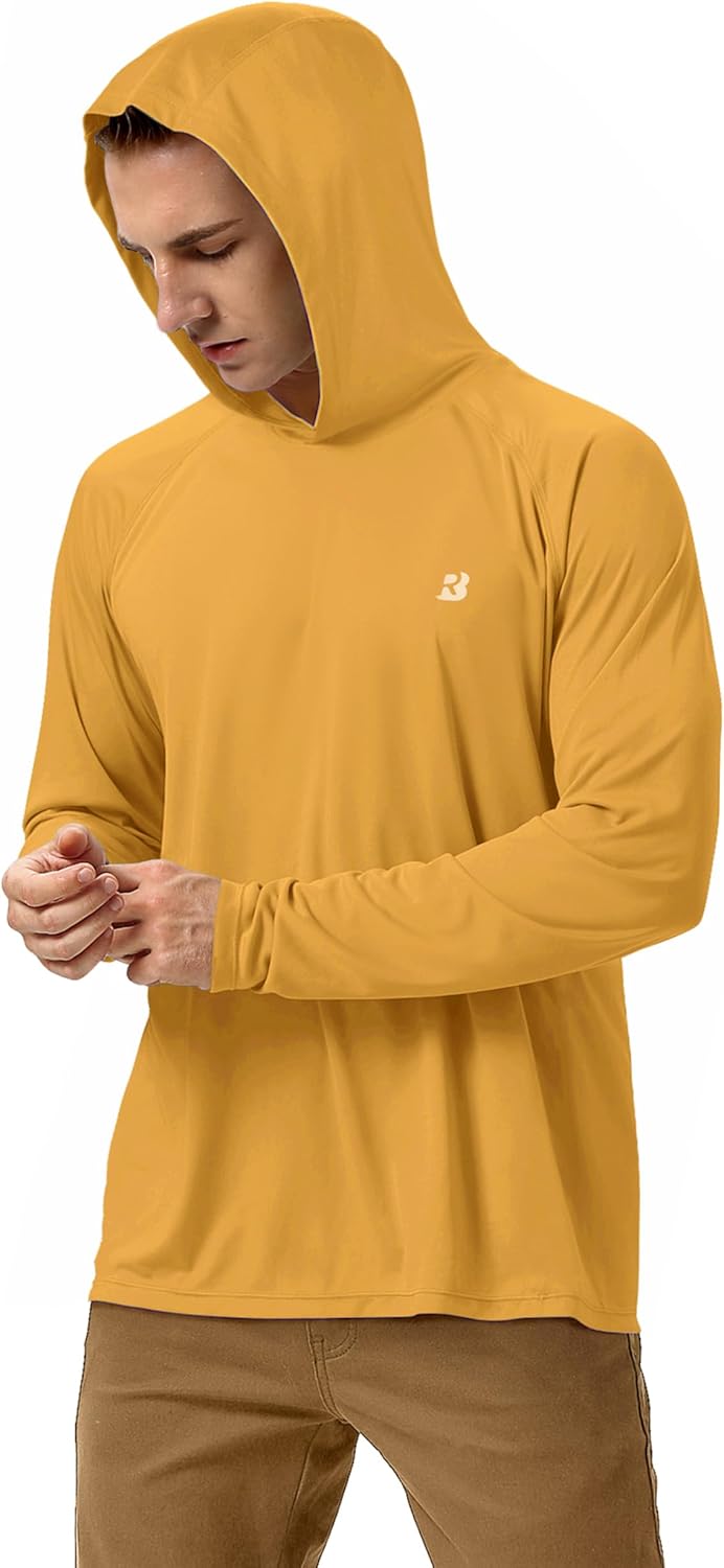 Roadbox Fishing Shirt - UPF 50+ Long Sleeve UV Sun Protection Hoodie for Men | Ideal for Outdoor Activities