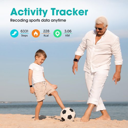 Pedometer Watch Senior Friendly No App/Phone Required, Waterproof Fitness Tracker Watch with Step Counter Calories/Sleep Tracker for Walking Running for Men Women